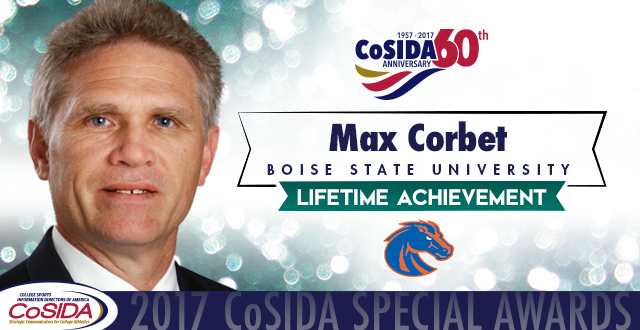 Special Awards Salute: Max Corbet (Boise State University), Lifetime Achievement Award